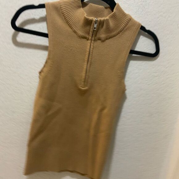 Heartloom ribbed knit Beatrix Top Camel colour top Size M - Picture 4 of 7